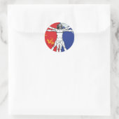 Skylab 2 Vitruvian Man Mission Patch Logo Ronde Sticker (Tas)