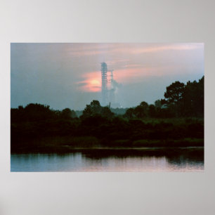 Skylab 4 op de lanceringspad poster