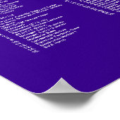 Skylab blauwdruk poster (Hoek)