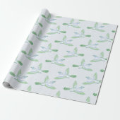 Skylark in Slate and Green Cadeaupapier (Uitgerold)