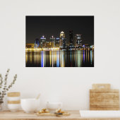 Skyline-afdruk van Louisville Poster (Keuken)