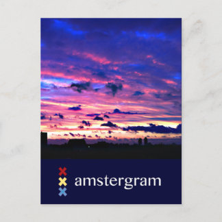 Skyline Amsterdam Briefkaart