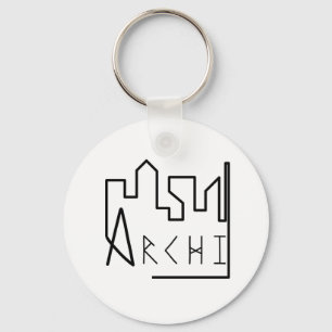 Skyline-architectuur Sleutelhanger