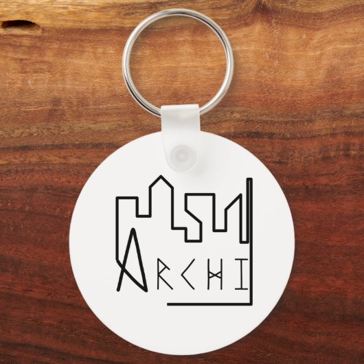 Skyline-architectuur Sleutelhanger (Voorkant)