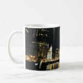 Skyline at night, Chicago, Illinois Koffiemok (Links)