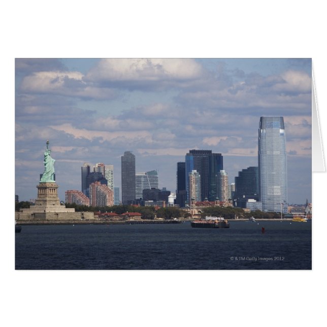 Skyline avec Statue de la Liberté (Devant horizontal)
