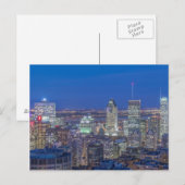 Skyline bij schemering 2 briefkaart (Voorkant / Achterkant)