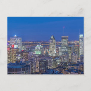 Skyline bij schemering 2 briefkaart