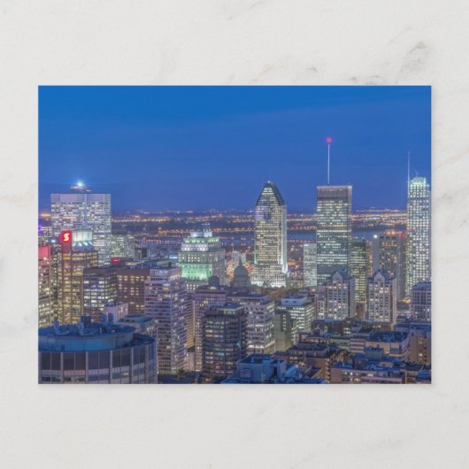 Skyline bij schemering 2 briefkaart (Voorkant)