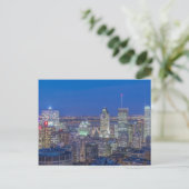 Skyline bij schemering 2 briefkaart (Staand voorkant)