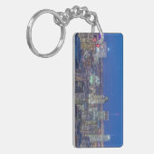 Skyline bij schemering 2 sleutelhanger (Voorkant Links)