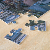 Skyline bij schemering legpuzzel (Zijkant)