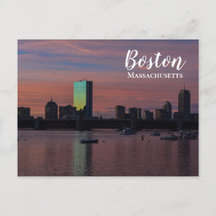 Skyline Boston Massachusetts  Briefkaart