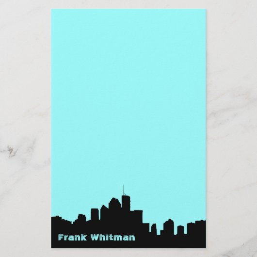 Skyline briefpapier (Voorkant)