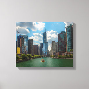 Skyline Chicago Canvas Afdruk