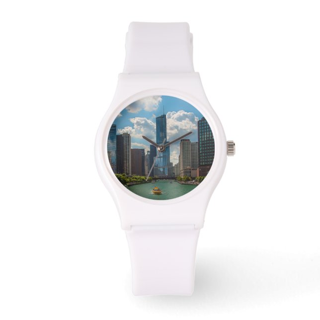 Skyline Chicago Horloge (Voorkant)
