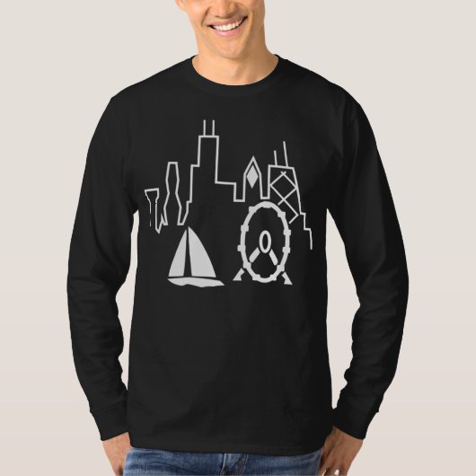 Skyline Chicago T-shirt (Voorkant)