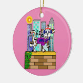 Skyline Chilly Chili Dog Keramisch Ornament (Links)