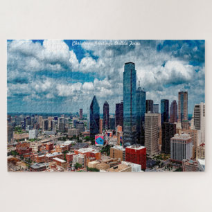 Skyline Dallas Texas. Legpuzzel