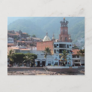 skyline dans la carte postale de Puerto Vallarta