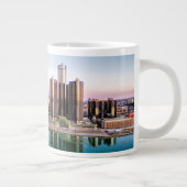 Skyline de Détroit à Dawn Jumbo Mug (Droite)