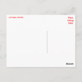 Skyline de Las Vegas, Nevada Casino Carte postale (Dos)