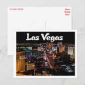 Skyline de Las Vegas, Nevada Casino Carte postale (Devant / Derrière)
