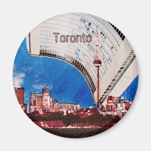 Skyline de Toronto avec aimant de construction du (Devant)
