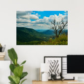 Skyline Drive Blue Ridge Mountains Poster (Thuiskantoor)