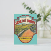Skyline Drive, Briefkaart Virginia (Staand voorkant)