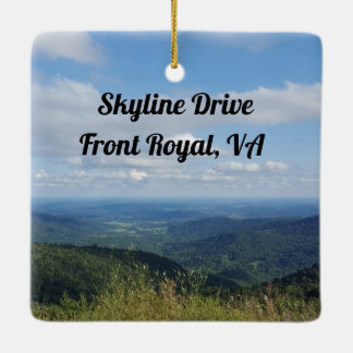 Skyline drive Front royal, Virginia photography Keramisch Ornament