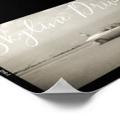 Skyline Drive, geïnspireerd vanaf de midden eeuw Poster (Hoek)