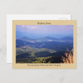 Skyline Drive Shenandoah Briefkaart (Voorkant / Achterkant)