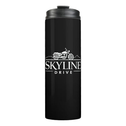 Skyline Drive Virginia Motorcycle Thermosbeker (Voorkant)
