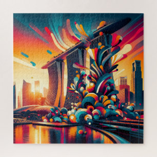 Skyline Fantasy: Singapore's Marina Bay Legpuzzel