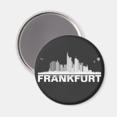 Skyline Frankfurt City Aimant / Aimant pour réfrig (Recto/Verso)