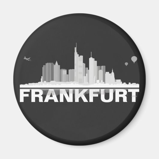 Skyline Frankfurt City Aimant / Aimant pour réfrig (Devant)