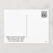 Skyline Garage Auto Service Neon Sign Feestdagenkaart (Achterkant)