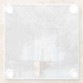 Skyline Glazen Onderzetter (Achterkant)