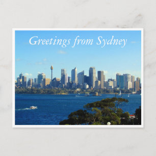 skyline-groeten in sydney briefkaart