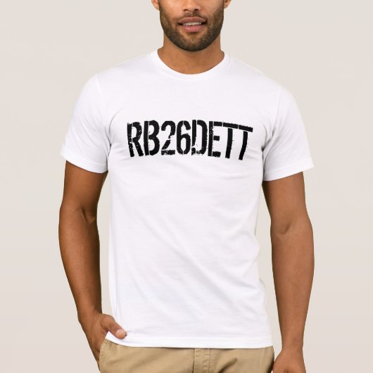 Skyline GT-R RB26DETT-motorcode T-shirt (Voorkant)
