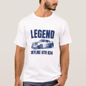 Skyline GTR34 T-shirt (Voorkant)