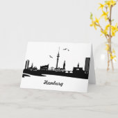 Skyline Hamburg Kaart (Gele Bloem)