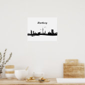 Skyline Hamburg Poster (Keuken)
