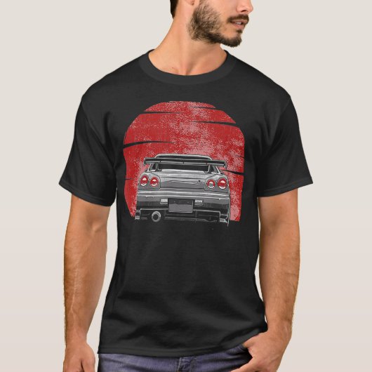  Skyline JDM Gt r T-shirt (Voorkant)