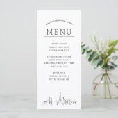 Skyline Las Vegas | Menu Dîner mariage (Debout devant)