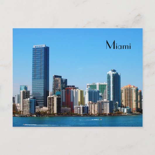 Skyline Miami - Carte postale (Devant)