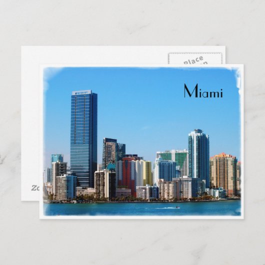 Skyline Miami - Carte postale (Devant / Derrière)