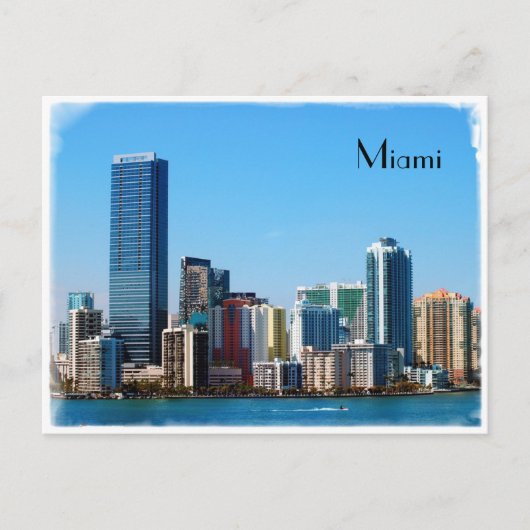 Skyline Miami - Carte postale (Devant)