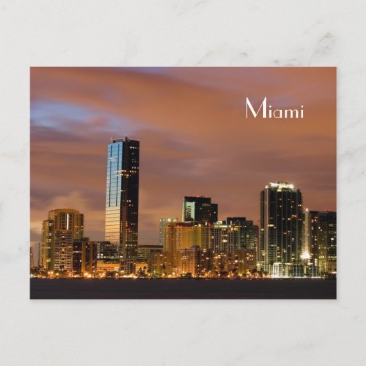 Skyline Miami - Carte postale (Devant)
